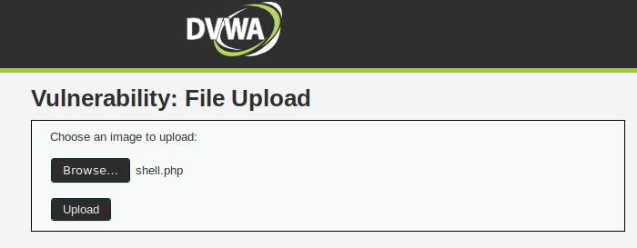 DVWA – File Upload completo